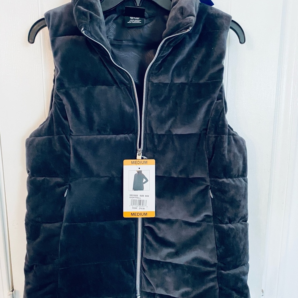 ZEROXPOSUR soft velvet like vest. Size M